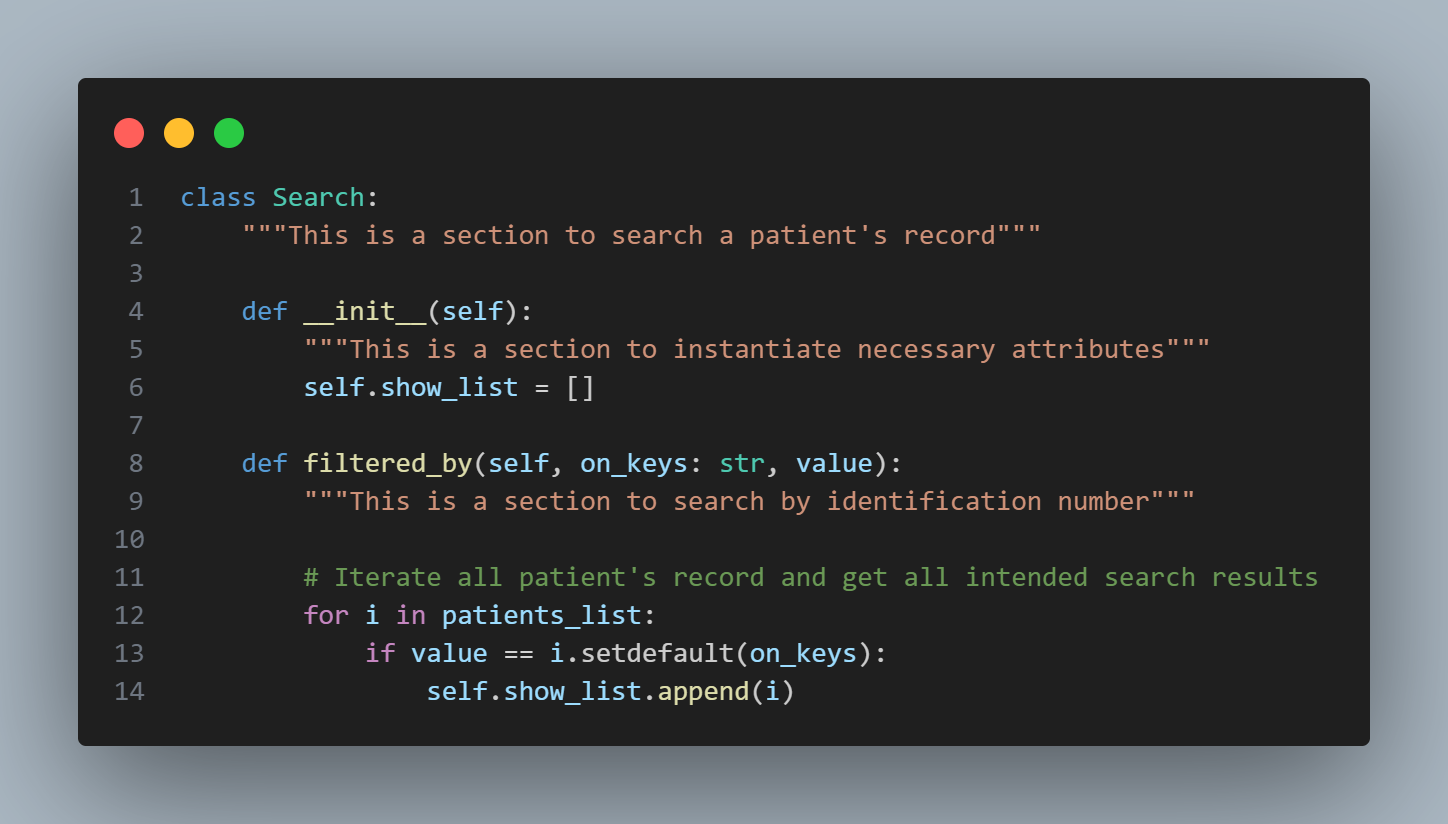 instance search codes