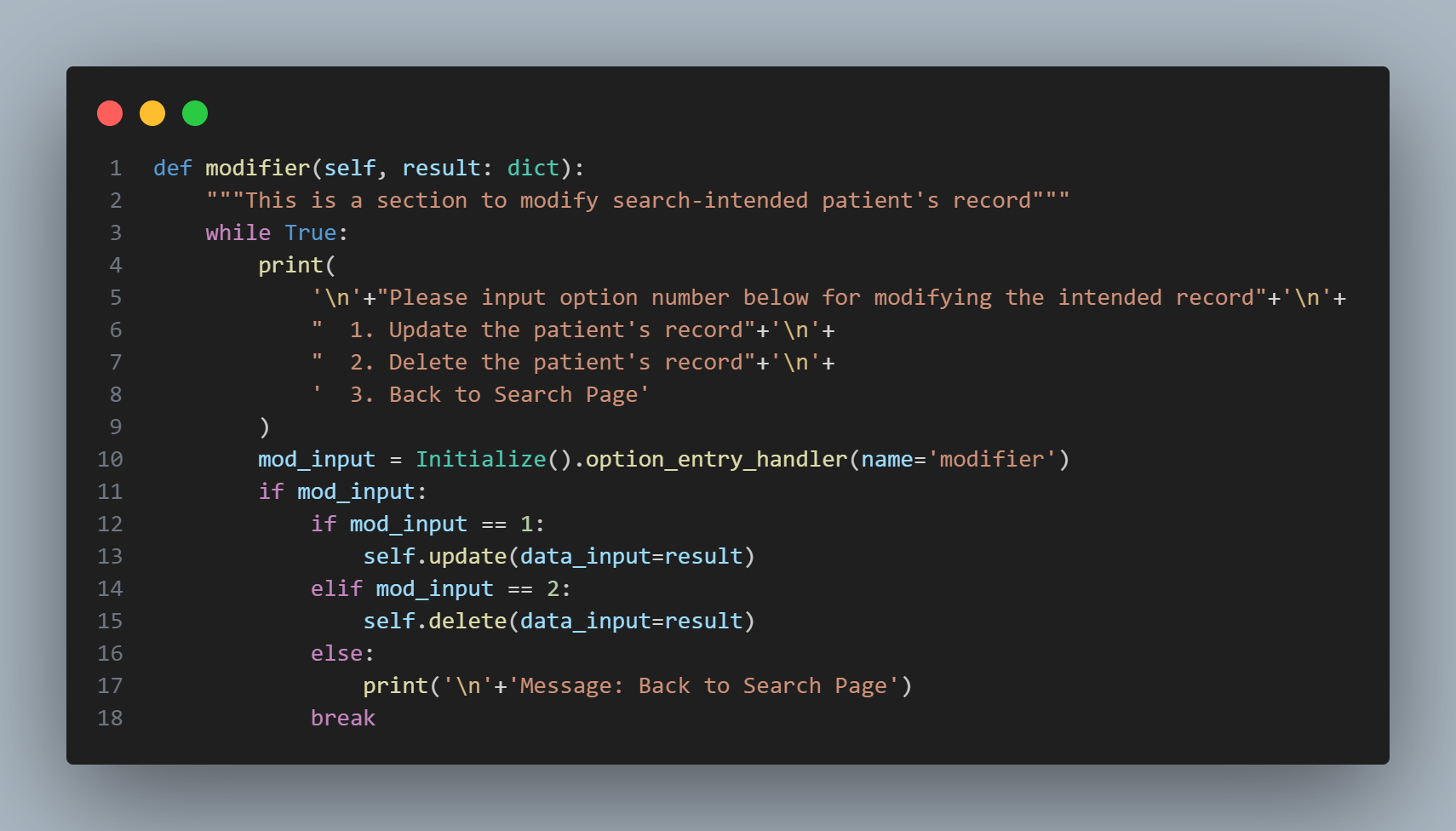 instance modifier page
