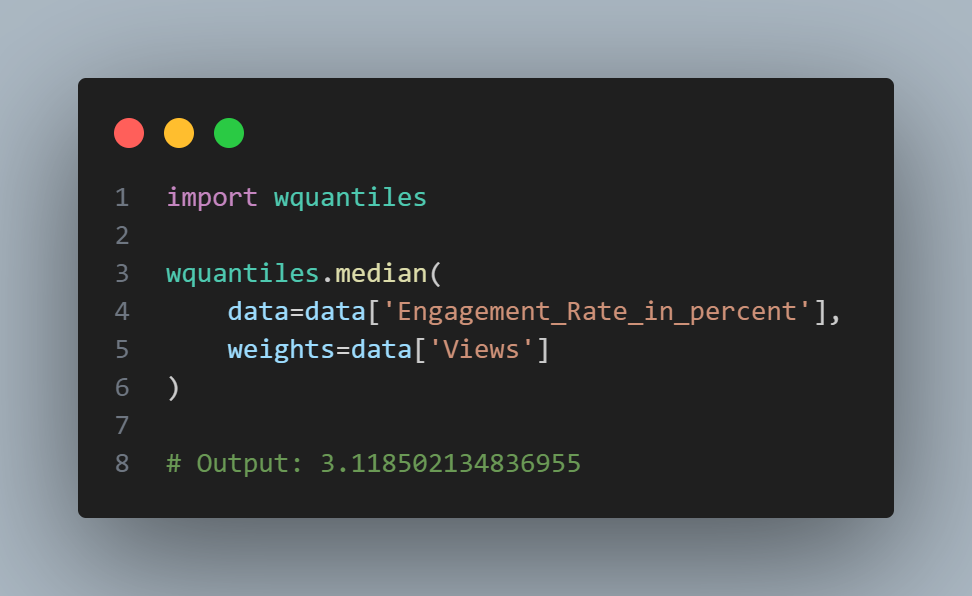 weighted-median-calculation