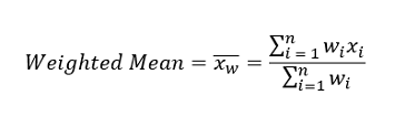 weighted-mean-formula